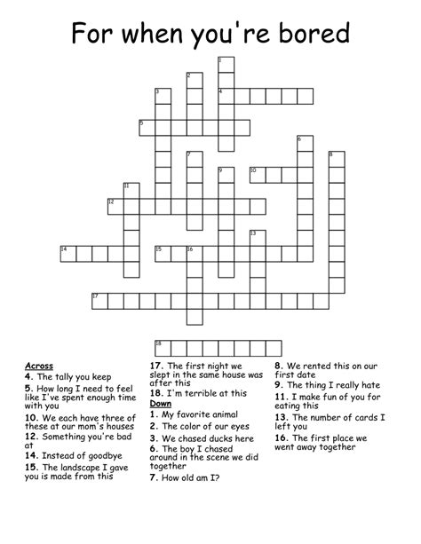 bored by it all crossword|bored 3 11 letters crossword.